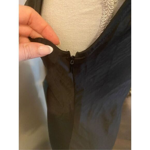 House of Harlow 1960 Women's Black Ruched Keyhole Maxi Satin Dress Size XS NEW - Picture 6 of 15